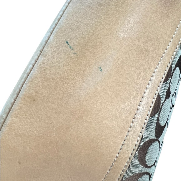 Coach Signature Brown Jacquard 2 Way Bag - Picture 9 of 12